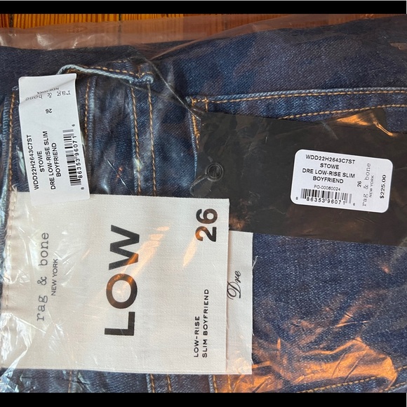 NWT Rag & Bone Dre Low Rise Boyfriend - Picture 4 of 5